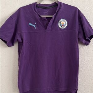 Puma Manchester City Purple Polo Shirt